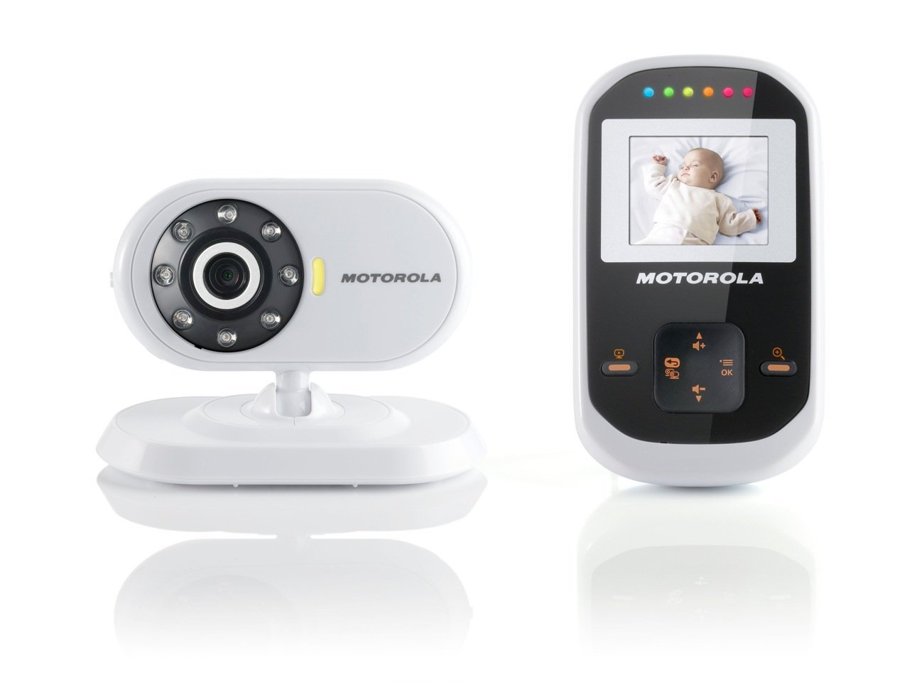 Motorola MBP18 Digital Video Baby Monitor with 1.8 inch Display - White/Black