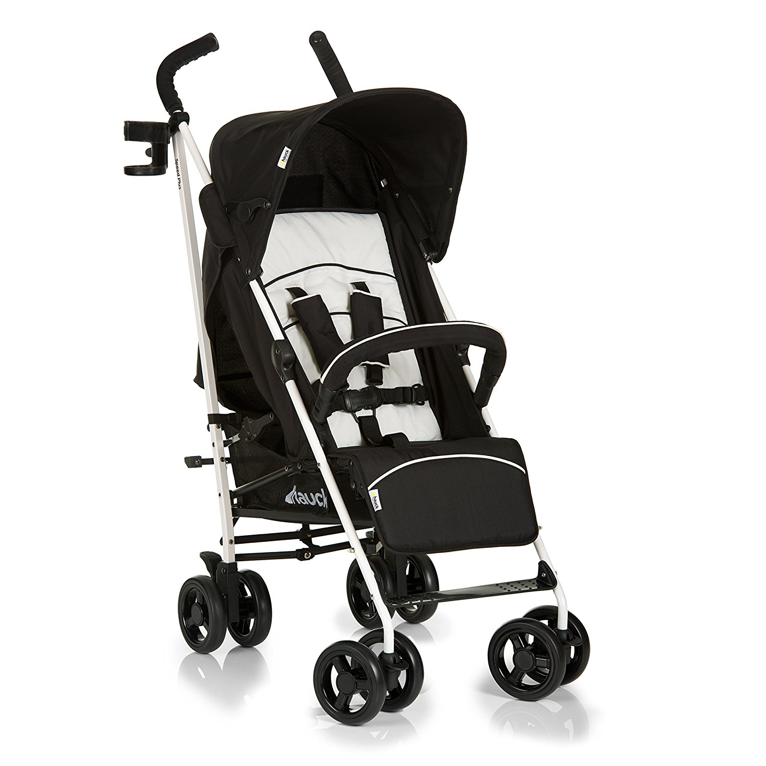 Hauck Speed Plus Four Wheel Pushchair - Black